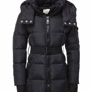 SAM. Girls Belted Black Puffer SoHo coat size 12